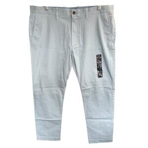 J. Crew Factory Pants Mens 36 X 30 Blue Slim Fit Flex Chino Flat Front H3167 NWT